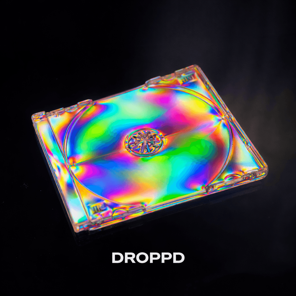 Iridescent CD case artwork
